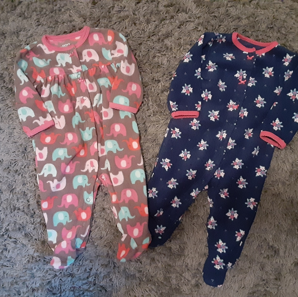 Baby Girl Fleece Jammies